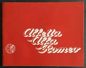 ALFA ROMEO ALFETTA Car Sales Brochure MAY 1972 #725C88 - Picture 1 of 4