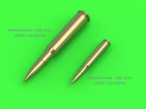 Master MS-GM-16002 1/16 Browning Cal.50 12.7mm Ammo (25 pcs) - Picture 1 of 4