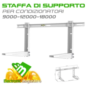 STAFFA MENSOLA PER CLIMATIZZATORE 9/12/18 BTU PORTATA MASSIMA 140KG - Foto 1 di 3