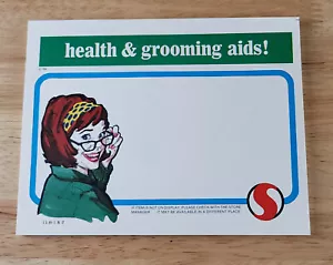 Vintage SAFEWAY Grocery Store ADVERTISING CARDS Blank Pad Health & Grooming Aids - Picture 1 of 2
