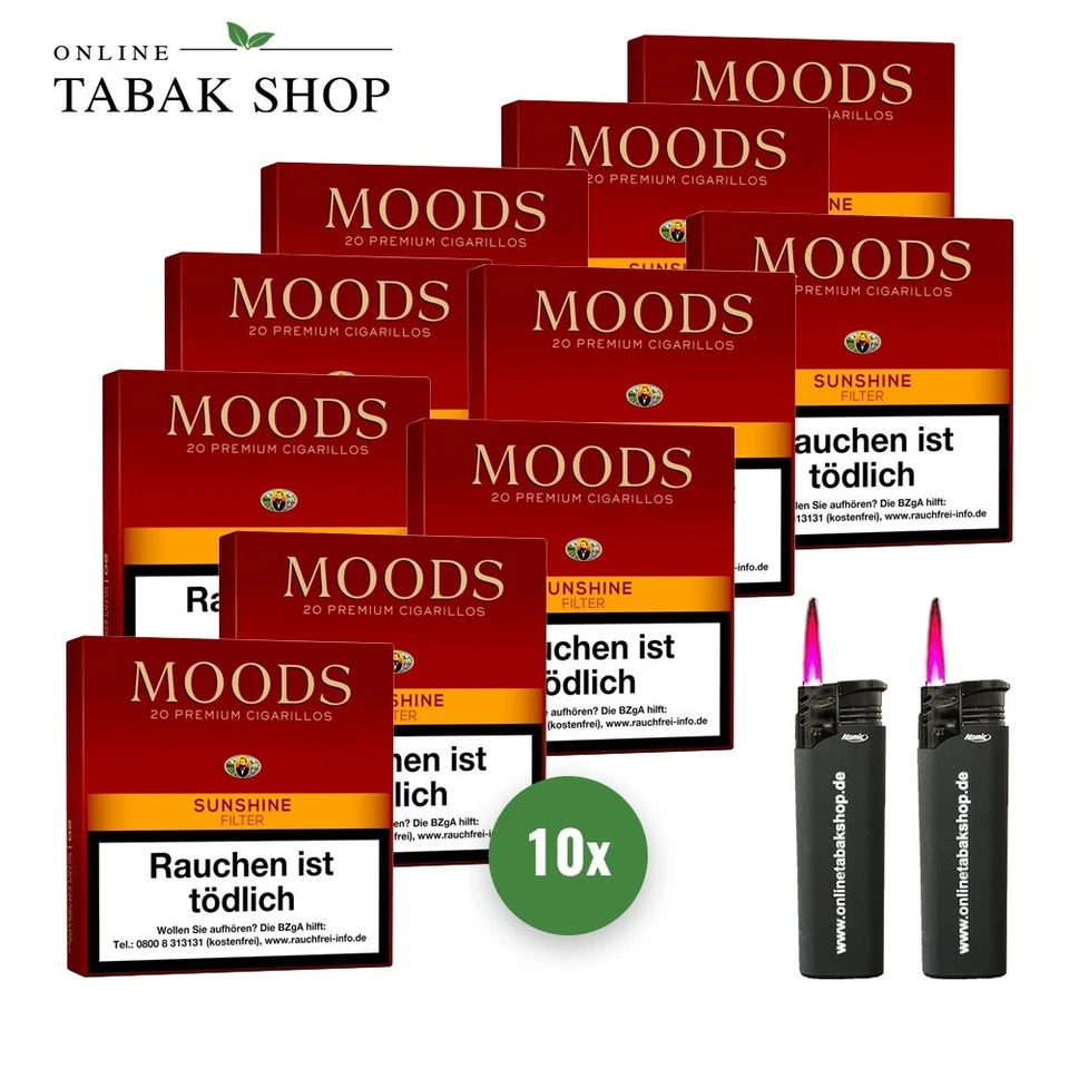 Dannemann Moods Sunshine-Filter Cigarillos - 20 Stück