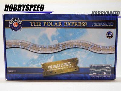 LIONEL THE POLAR EXPRESS ICE TRACK ILLUMINATED FASTRACK CURVES 2325010 NEW - Image 1 of 2