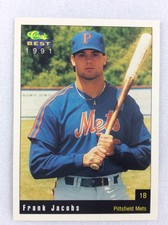 1991 Pittsfield Mets-Classic BEST Baseball Card-Frank Jacobs