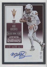 2016 Panini Contenders Draft Picks College Bowl Ticket /99 Mike Bercovici Auto