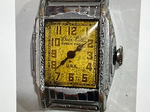 1929 Babe Ruth Benrus Wristwatch-- original-- made in U.S.A. -- Art Deco design - Picture 1 of 10