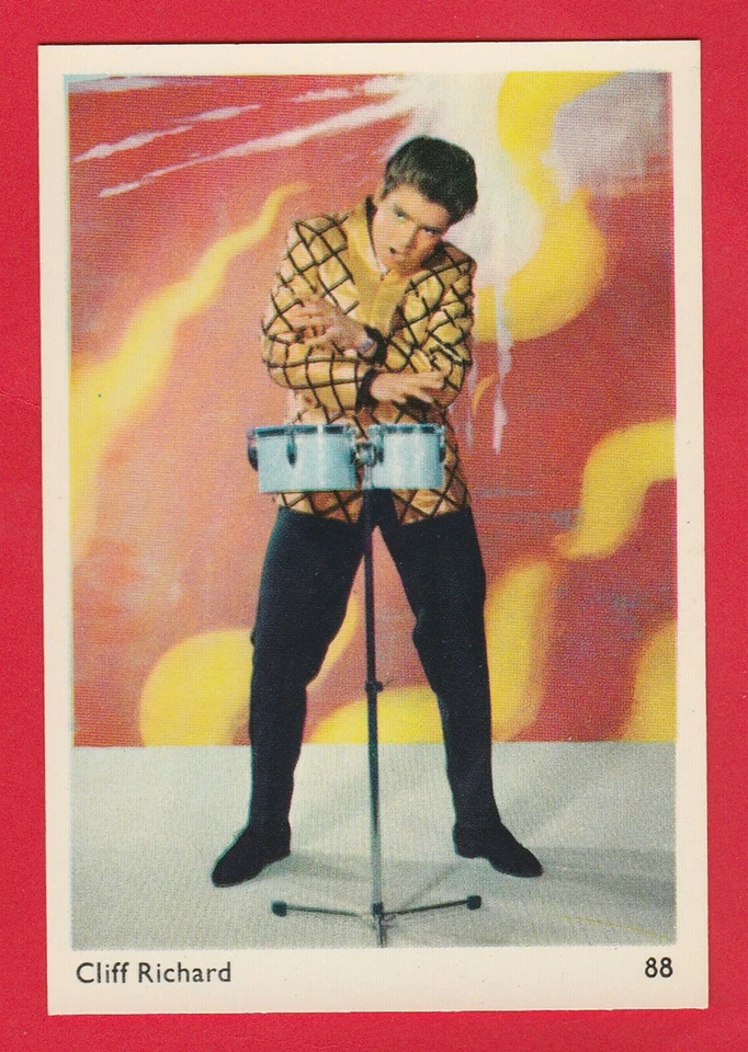 1960s  Leaf Confectionary Film Star Card #88 UK Singer Cliff Richard - Image 1 of 1