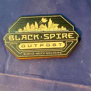 Imán de poste avanzado Black Spire 2019 parques Disney Star Wars Galaxy's Edge nueva madera 3D - Imagen 1 de 2