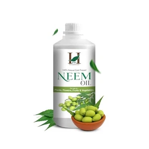 Cold Pressed Water Soluble Pure Neem Oil 500 ml for Indoor and Outdoor Plants - Picture 1 of 6