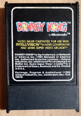 Coleco Donkey Kong Cartridge Only  (Intellivision) 1982 VG Shape - Image 1 of 2