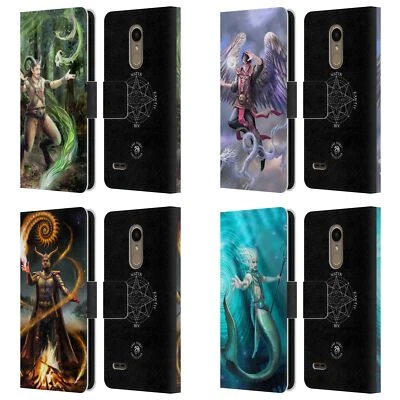 FUNDA BILLETERA LIBRO CUERO ELEMENTALES MASCULINOS OFICIAL ANNE STOKES PARA TELÉFONOS LG 1 Foto 1 de 4