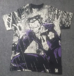 Batman The Joker All Over Graphic Print Mens T Shirt Size M Comics Retro  - Picture 1 of 6