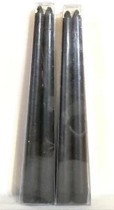 *HALLOWEEN*NEU~ 2} 4er Set= *8 }schwarz~unparfümiert 10Hx1W" Kegelkerzen - Bild 1 von 3