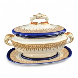 Antike Royal Worcester Glassauciere, mit Unterteller, um 1899. - Bild 1 von 24