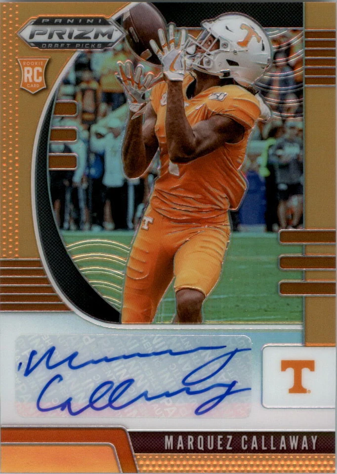2020 Panini Prizm Draft Picks Prizms Neon Orange #266 Marquez Callaway Auto /149 - Image 1 of 1