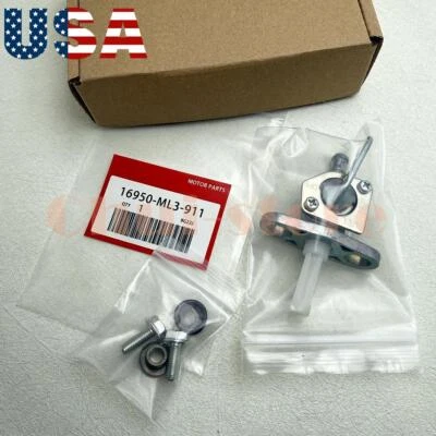 Conjunto de válvula de combustible Petcock 16950-ML3-911 EE. UU. para Honda CR125R CR250R CR480R CR500R Foto 1 de 4