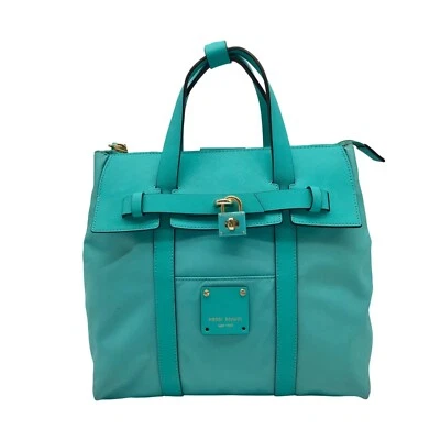 Henri Bendel Teal Nylon Jetsetter Backpack Bag - Image 1 of 4