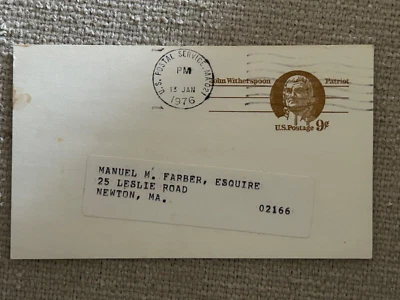US Postal Card #UX69 Postally Used - Scarce - APS Lifetime Member - Image 1 of 2