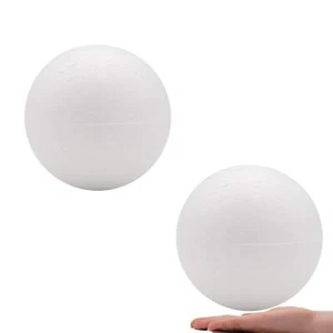 Craft Foam Balls 6 Inch 2 Pack White Polystyrene Ball for Holiday Crafts Maki... - Picture 1 of 7