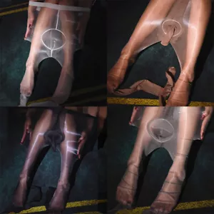 Mens Sexy Sheer Oil Shiny Glossy Pantyhose Stockings Utral-Thin Tights Sheath - Picture 1 of 17