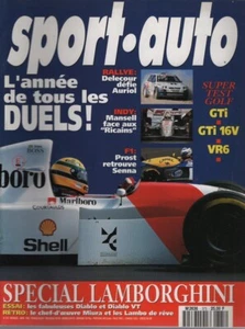 SPORT AUTO 375 1993 DIABLO VT GOLF 3 GTI 16V VR6 DONKERVOORT D8 MERCEDES 600 SEC - Foto 1 di 2