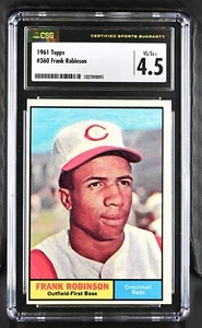 1961 Topps #360 Frank Robinson Cincinnati Reds - CSG 4.5 VG/Ex+ - Foto 1 di 2