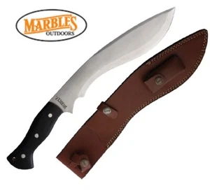 Marbles Kukri knife Stainless Steel Blade Micarta Handle Leather Belt Sheath - Picture 1 of 3