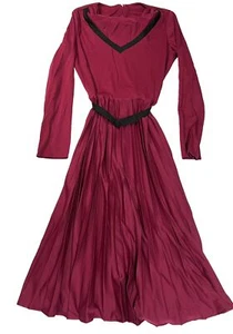 ✨NOS! Deadstock VTG 60 70s Red Dress Disco Patti Greene Womens Sz 10✨ - Picture 1 of 6
