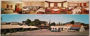 Vintage Autoport Motel Postkarte Lot State College Pennsylvania - Bild 1 von 4