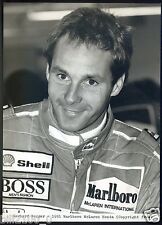 photo originale . Gerhard Berger . 1991 . Marlboro Mc Laren Honda 
