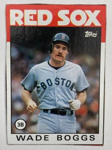 Wade Boggs 1986 Topps Box Panels Boston Red Sox #B Handcut - Bild 1 von 2