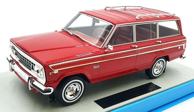 LS Collectibles 1/18 Scale Resin LS037H - 1979 Jeep Grand Wagoneer - Red - Image 1 of 4