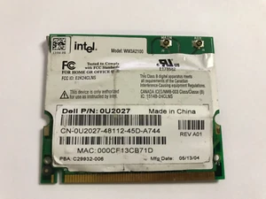 Dell Latitude D700 700M X300 8600 Wireless 802.11b Mini-PCI Wi-Fi Adapter U2027  - Picture 1 of 2