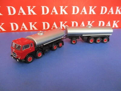 1/87 Modellino Camion Truck Fiat 690 Millepiedi Cisterna Red 1960 by Brekina - Immagine 1 di 4