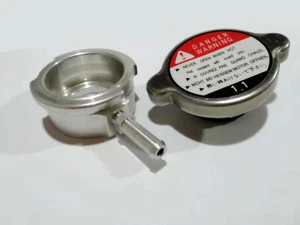Filler Neck+1.1Bar Radiator Cap Weld On ALL Aluminum Radiator Tank ID42mm OD56mm - Picture 1 of 8