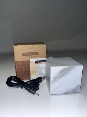 Cloudnola Block Clock 3-in-1 LED Alarm Clock Temperature White NIB - Image 1 of 4