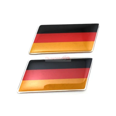 2x Adhesivo insignia emblema trasero maletero bandera Alemania ABS para Mercedes-Benz BMW VW Foto 1 de 4