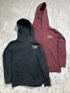 Vans Hoodie Small Boys Youth Lot Of 2 Pullover Black Red Skater  - Picture 1 of 5