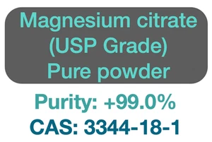 Magnesiumcitrat (PURE POWDER, USP) || CAS: 3344-18-1 || Reinheit: +99,0% - Bild 1 von 2