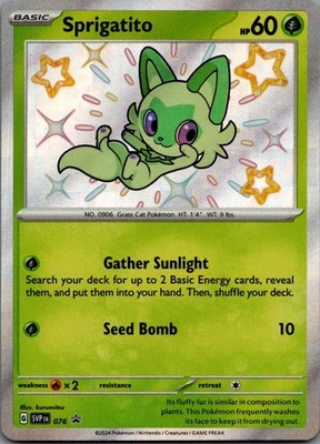 Sprigatito Promo SV: Scarlet & Violet Promo Cards 076 NM - Image 1 of 2