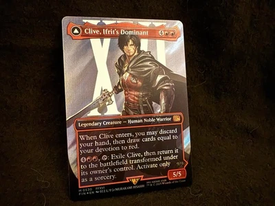 Clive, Ifrit's Dominant (Borderless) (Surge Foil) (0530) Final Fantasy Foil - Image 1 of 2