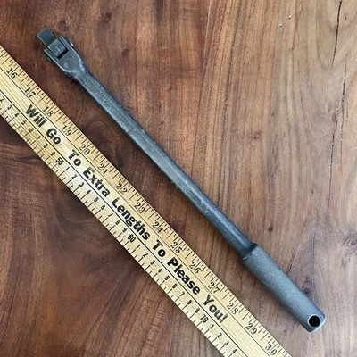 Barra Interruptor Husky Vintage 15" Cabezal Giratorio 1/2" Drive Modelo H3182 Hecho en EE. UU. Foto 1 de 3