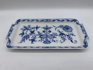 Piatto vassoio porcellana Meissen 29x15 cm 1. Scelta ⚜️ Motivo Cipolla Blu Bianco CS - Foto 1 di 9