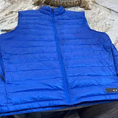 Oakley Vest Mens XXL Blue Quilted Goose Down Puffer Outdoors Gorpcore - Image 1 of 4