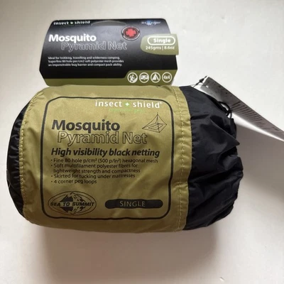 NWT Sea To Summit Insect Shield Mosquito Pyramid Net Shelter - Single - Image 1 of 4