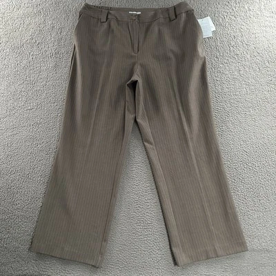 Pantalones para mujer JH Collectibles color topo talla 16W Karyn pantalón poliéster mezcla de rayón Foto 1 de 4