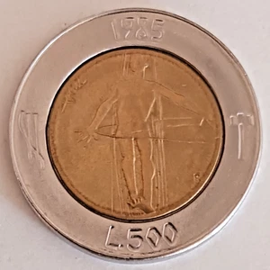 Moneta della Repubblica di San Marino da 500 lire del 1985 - Foto 1 di 2
