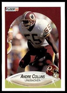 1990 Fleer Update Andre Collins Rookie Washington Redskins #U-21 - Picture 1 of 2