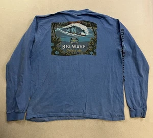 Vintage Crazy Shirts Hawaii KONA BREWING CO. Hand Crafted Ales Size Medium Blue - Picture 1 of 12