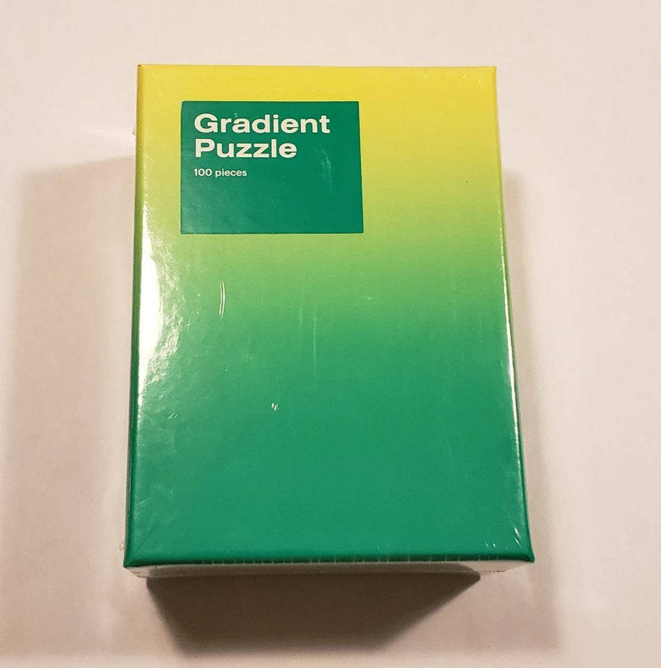 Green Gradient Jigsaw Puzzle Designed by Bryce Wilner 100 Pieces