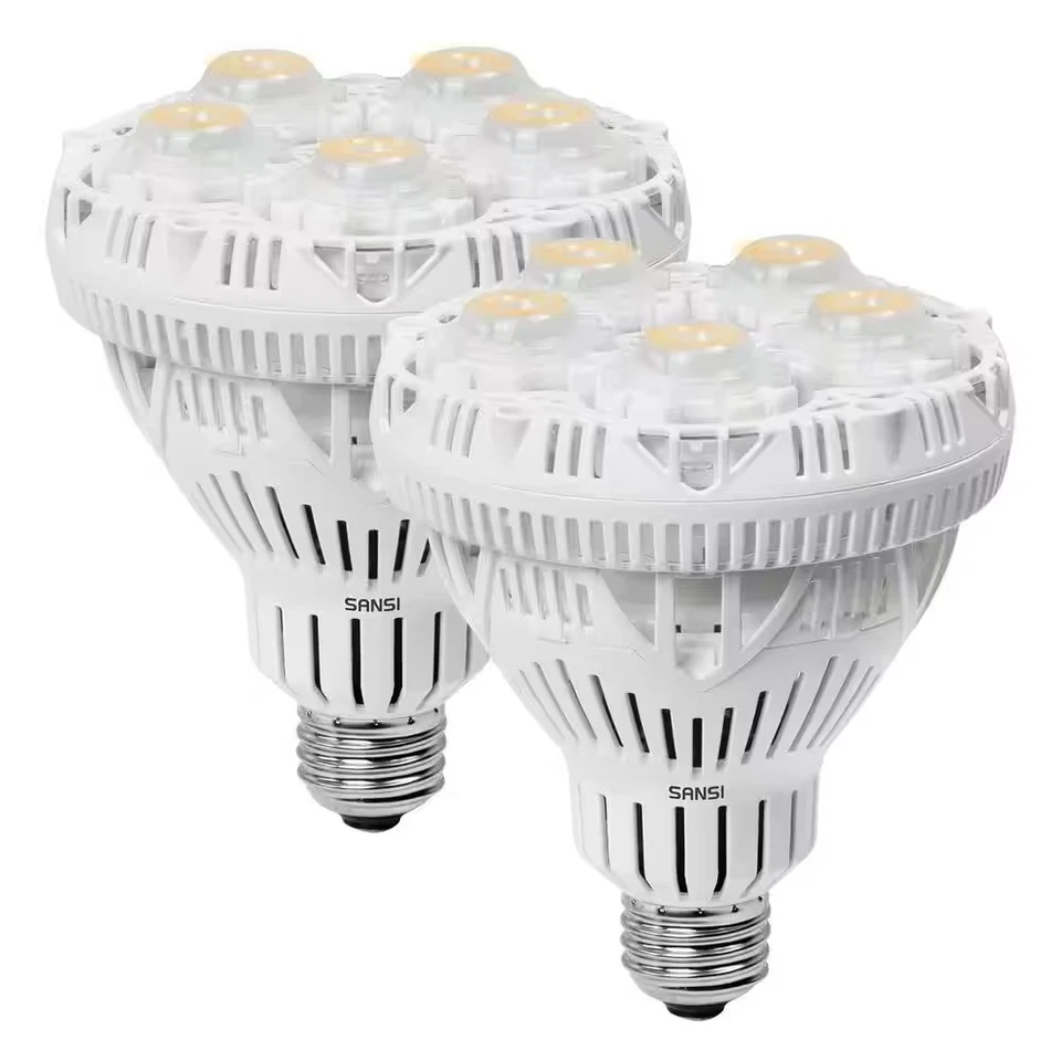 Sansi A21 Ceramic LED Light Bulbs - 200W, Pack of 2